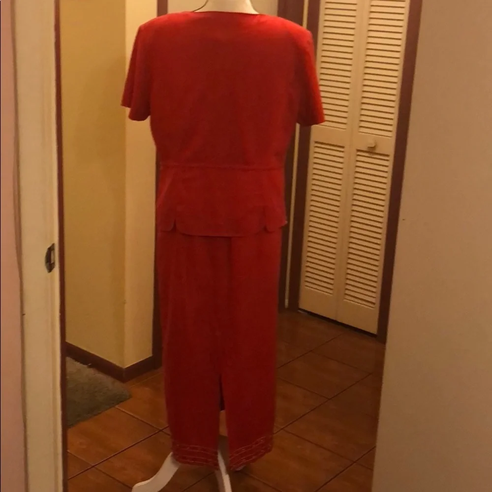 2-piece Rust SAG HARBOR Dress Set, size 12